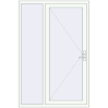 Ціноутворення Вхідні двері 1400x2100 мм REHAU SYNEGO Білий (RAL 9016) з двох сторін
