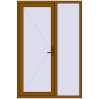 Ціноутворення Вхідні двері 1400x2100 мм REHAU Brillant-Design GOLDEN OAK з двох сторін