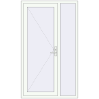 Ціноутворення Вхідні двері 1200x2050 мм REHAU Euro-Design 60 Білий (RAL 9016) з двох сторін