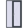 Ціноутворення Вхідні двері 1200x2100 мм REHAU Euro-Design 60 ANTHRACITE_GREY_STRUKTURAL з двох сторін
