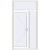 Ціноутворення Вхідні двері 1200x2300 мм REHAU Euro-Design 60 Білий (RAL 9016) з двох сторін