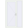 Ціноутворення Вхідні двері 1360x2200 мм REHAU Euro-Design 60 Білий (RAL 9016) з двох сторін