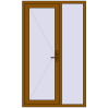 Ціноутворення Вхідні двері 1200x2000 мм REHAU Euro-Design 60 GOLDEN OAK з двох сторін
