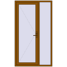 Ціноутворення Вхідні двері 1250x2200 мм REHAU Euro-Design 60 GOLDEN OAK з двох сторін