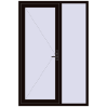 Ціноутворення Вхідні двері 1400x2100 мм REHAU Brillant-Design BLACK_BROWN ззовні
