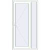 Ціноутворення Вхідні двері 1100x2100 мм REHAU Brillant-Design Білий (RAL 9016) з двох сторін
