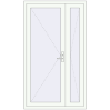 Ціноутворення Вхідні двері 1200x2100 мм REHAU Euro-Design 60 Білий (RAL 9016) з двох сторін
