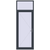 Ціноутворення Вхідні двері 1000x2800 мм REHAU SYNEGO ANTHRACITE_GREY_STRUKTURAL ззовні