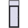Ціноутворення Вхідні двері 950x2500 мм REHAU SYNEGO BLACK_ULTI-MATT ззовні