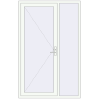 Ціноутворення Вхідні двері 1400x2200 мм REHAU Euro-Design 60 Білий (RAL 9016) з двох сторін