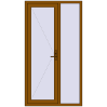 Ціноутворення Вхідні двері 1200x2200 мм REHAU Euro-Design 60 GOLDEN OAK з двох сторін