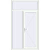 Ціноутворення Вхідні двері 1400x2500 мм REHAU Euro-Design 60 Білий (RAL 9016) з двох сторін