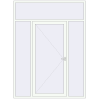 Ціноутворення Вхідні двері 2000x2700 мм REHAU Euro-Design 60 Білий (RAL 9016) з двох сторін