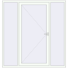 Ціноутворення Вхідні двері 2000x2100 мм REHAU Euro-Design 60 Білий (RAL 9016) з двох сторін