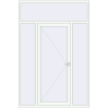 Ціноутворення Вхідні двері 1820x2730 мм REHAU Euro-Design 60 Білий (RAL 9016) з двох сторін