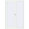 Ціноутворення Вхідні двері 1400x2100 мм REHAU Brillant-Design Білий (RAL 9016) з двох сторін