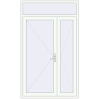 Ціноутворення Вхідні двері 1430x2420 мм REHAU Euro-Design 60 Білий (RAL 9016) з двох сторін