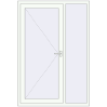 Ціноутворення Вхідні двері 1300x1900 мм REHAU Brillant-Design Білий (RAL 9016) з двох сторін