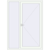 Ціноутворення Вхідні двері 1500x2100 мм REHAU Euro-Design 60 Білий (RAL 9016) з двох сторін