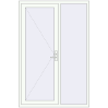 Ціноутворення Вхідні двері 1400x2100 мм REHAU SYNEGO Білий (RAL 9016) з двох сторін