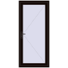 Ціноутворення Вхідні двері 960x2100 мм REHAU Euro-Design 60 BLACK_BROWN з двох сторін