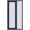 Ціноутворення Вхідні двері 1100x2100 мм REHAU Brillant-Design ANTHRACITE_GREY_GLATT з двох сторін