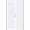 Ціноутворення Вхідні двері 1200x2070 мм REHAU Brillant-Design Білий (RAL 9016) з двох сторін