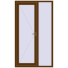 Ціноутворення Вхідні двері 1200x2100 мм REHAU Brillant-Design WALNUT ззовні