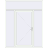 Ціноутворення Вхідні двері 2000x2500 мм REHAU Euro-Design 60 Білий (RAL 9016) з двох сторін