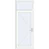 Ціноутворення Вхідні двері 950x2500 мм REHAU SYNEGO Білий (RAL 9016) з двох сторін