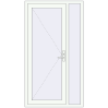 Ціноутворення Вхідні двері 1100x2000 мм REHAU Euro-Design 60 Білий (RAL 9016) з двох сторін