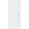 Ціноутворення Внутрішні двері 800x1880 мм REHAU Т94/60 Білий (RAL 9016) з двох сторін