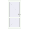 Ціноутворення Внутрішні двері 1000x2100 мм REHAU Т94/60 Білий (RAL 9016) з двох сторін