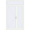 Ціноутворення Внутрішні двері 1500x2500 мм REHAU Z74/60 Білий (RAL 9016) з двох сторін
