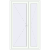 Ціноутворення Внутрішні двері 1290x2100 мм REHAU Т94/60 Білий (RAL 9016) з двох сторін