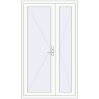 Ціноутворення Внутрішні двері 1220x2120 мм REHAU Z74/60 Білий (RAL 9016) з двох сторін