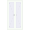 Ціноутворення Внутрішні двері 1120x2100 мм REHAU Т94/60 Білий (RAL 9016) з двох сторін