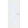 Ціноутворення Внутрішні двері 800x1880 мм REHAU Т94/60 Білий (RAL 9016) з двох сторін