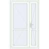 Ціноутворення Внутрішні двері 1200x2000 мм REHAU Т94/60 Білий (RAL 9016) з двох сторін