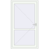 Ціноутворення Внутрішні двері 1050x1850 мм REHAU Т94/60 Білий (RAL 9016) з двох сторін