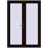 Ціноутворення Внутрішні двері 1500x2100 мм REHAU Z74/60 BLACK_BROWN з двох сторін