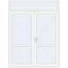 Ціноутворення Внутрішні двері 1900x2500 мм REHAU Z74/60 Білий (RAL 9016) з двох сторін