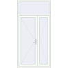 Ціноутворення Внутрішні двері 1300x2600 мм REHAU Т94/60 Білий (RAL 9016) з двох сторін