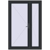 Ціноутворення Внутрішні двері 1400x2050 мм Altest RAL 9017 Traffic black з двох сторін