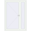 Ціноутворення Внутрішні двері 1500x2100 мм REHAU Z74/60 Білий (RAL 9016) з двох сторін