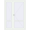 Ціноутворення Внутрішні двері 1500x2100 мм REHAU Z74/60 Білий (RAL 9016) з двох сторін