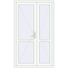 Ціноутворення Внутрішні двері 1240x2100 мм REHAU Т94/60 Білий (RAL 9016) з двох сторін