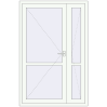 Ціноутворення Внутрішні двері 1304x2004 мм REHAU Т94/60 Білий (RAL 9016) з двох сторін