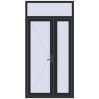 Ціноутворення Внутрішні двері 1200x2400 мм Altest RAL 9017 Traffic black ззовні