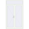 Ціноутворення Внутрішні двері 1500x2470 мм REHAU Z74/60 Білий (RAL 9016) з двох сторін
